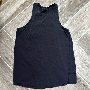 lululemon athletica Tie Back Cotton Black Tank Top